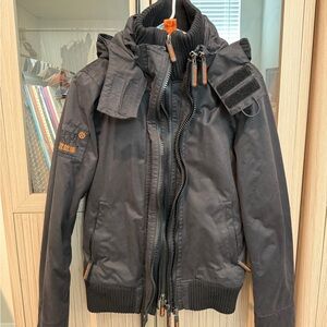 Superdry Windbomber Jacket - BLACK SIZE M